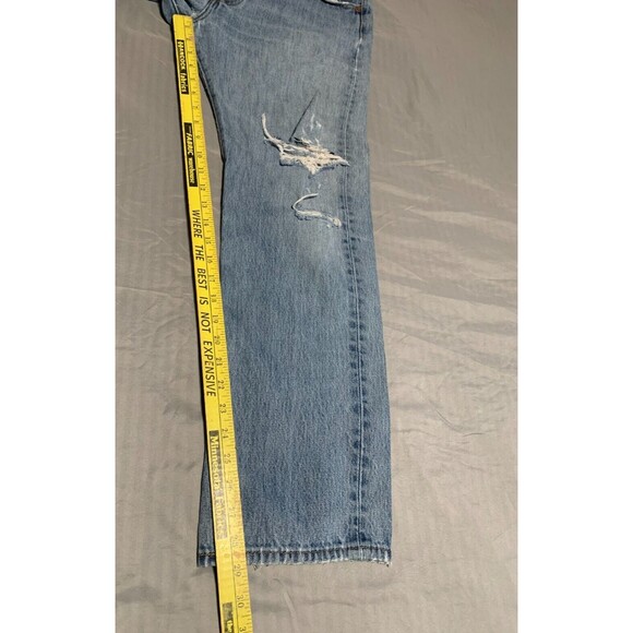 Levis 501xx Mens 34x30 Original Fit Light Wash Blue 100% Cotton Button Fly - Picture 14 of 16